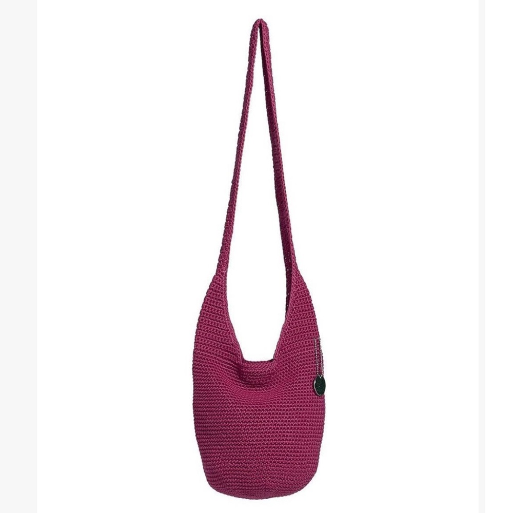 The Sak Red and Purple Hobo Bag